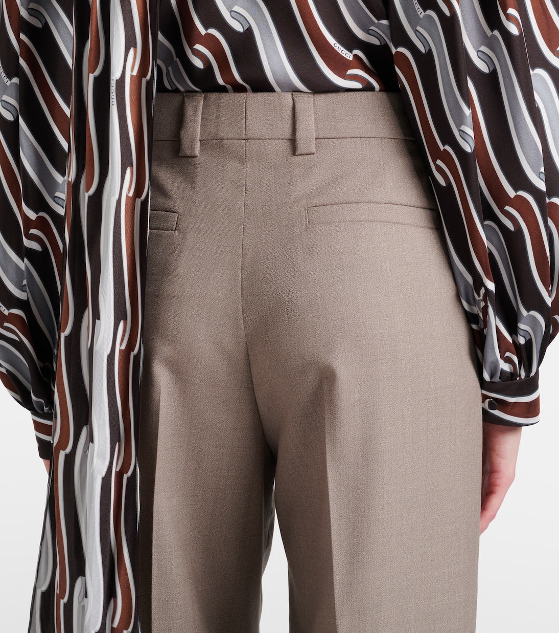 Pantalones anchos de lana | Gucci