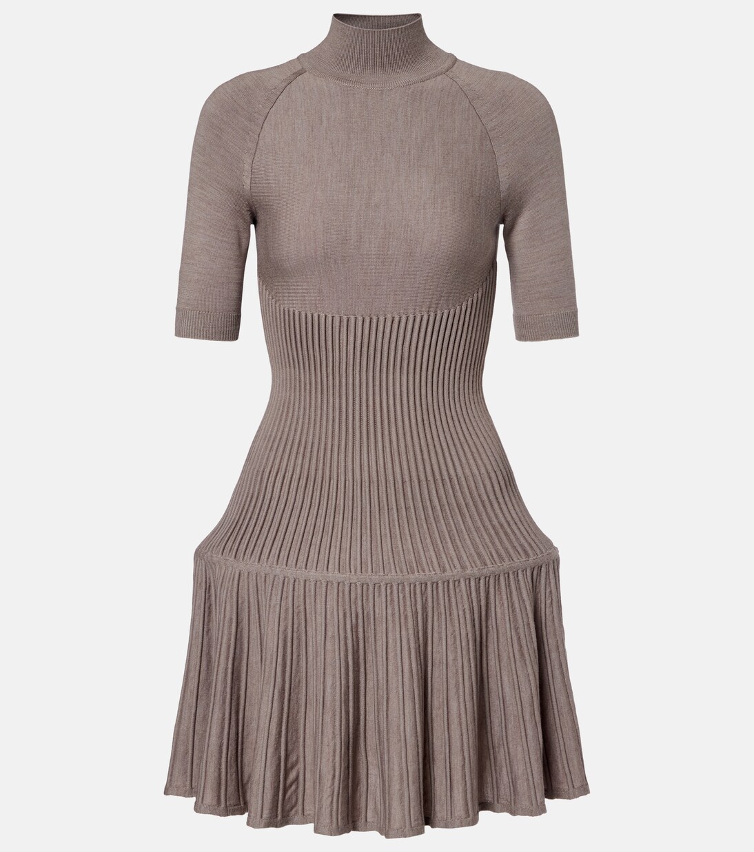 Ribbed-knit wool-blend minidress | Alaïa