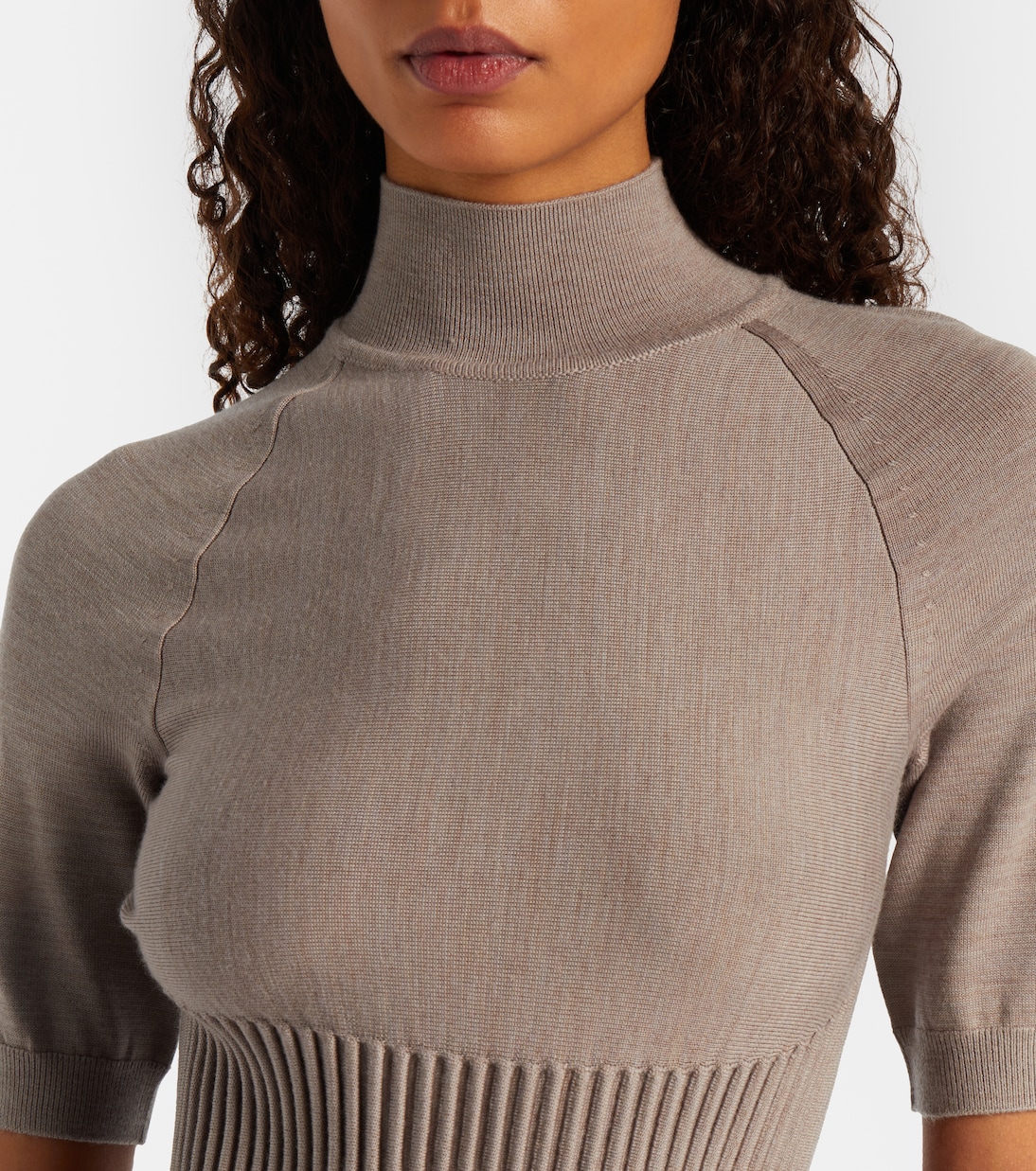 Ribbed-knit wool-blend minidress | Alaïa