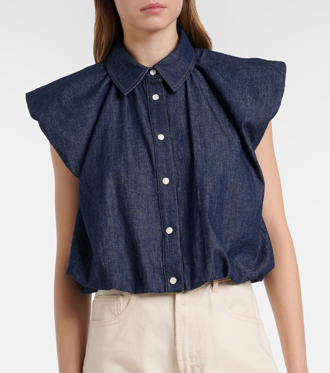 Shell denim blouse | Frame