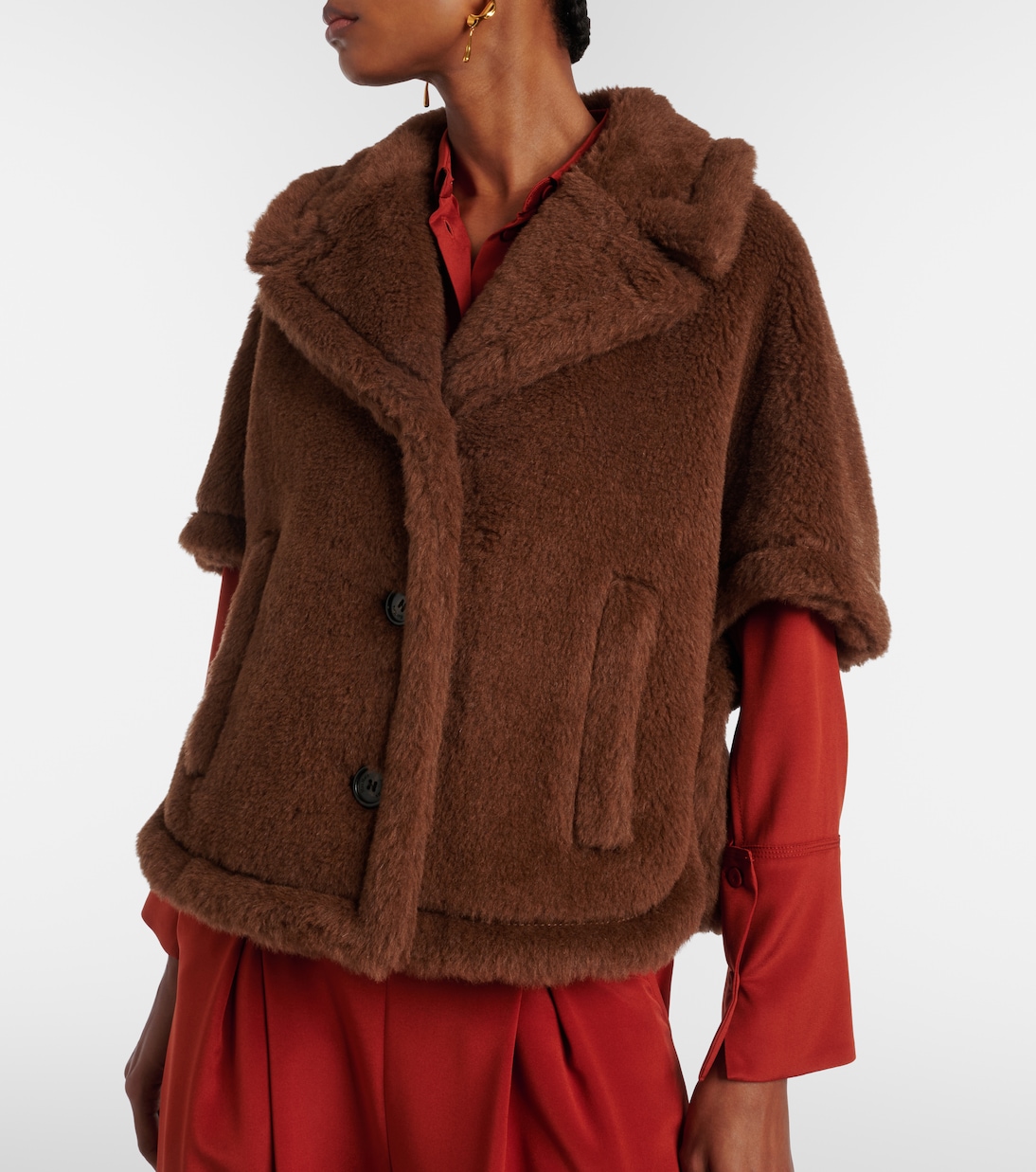 Corvino teddy cape | Max Mara