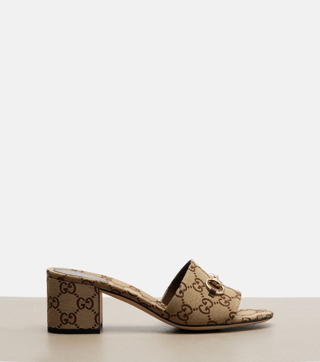 Horsebit GG Canvas mules | Gucci