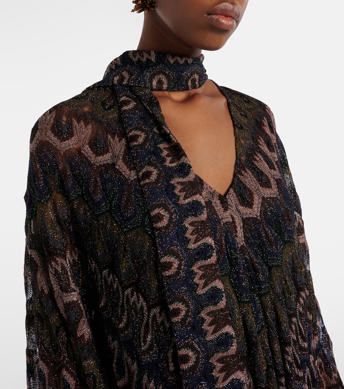 Maxikleid aus Lamé | Missoni