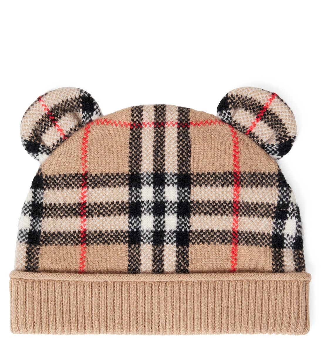Bébé – Bonnet Burberry Check en laine et cachemire | Burberry Kids