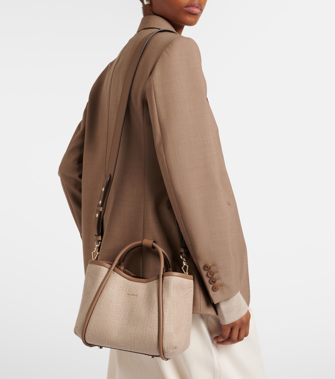 Sac Marin Small bordé de cuir | Max Mara