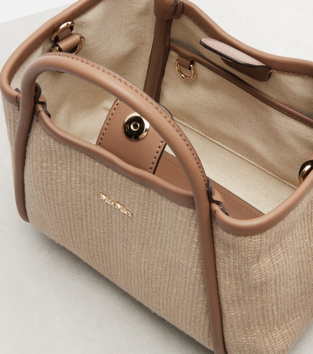 Sac Marin Small bordé de cuir | Max Mara