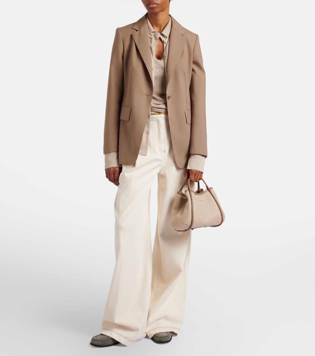 Sac Marin Small bordé de cuir | Max Mara