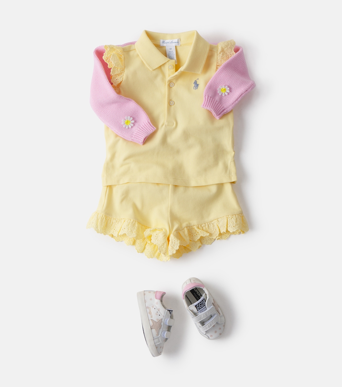 Bebé - set de top y shorts de piqué de algodón | Polo Ralph Lauren Kids