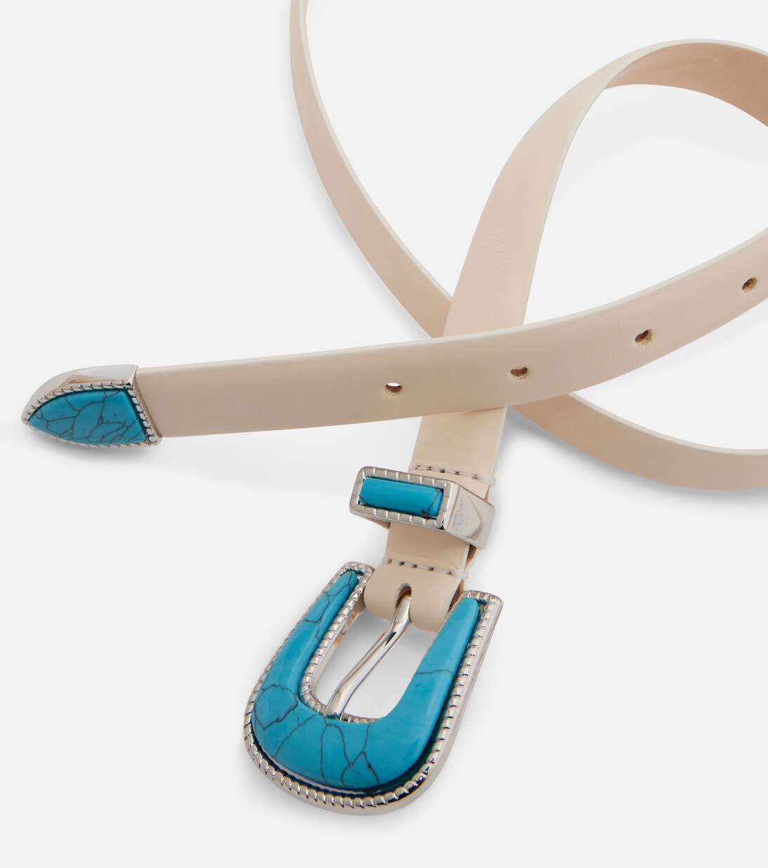 Travertine leather belt | Déhanche