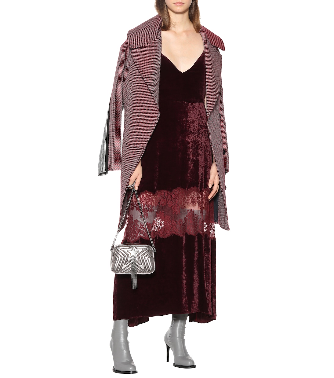 Houndstooth check wool coat | Stella McCartney
