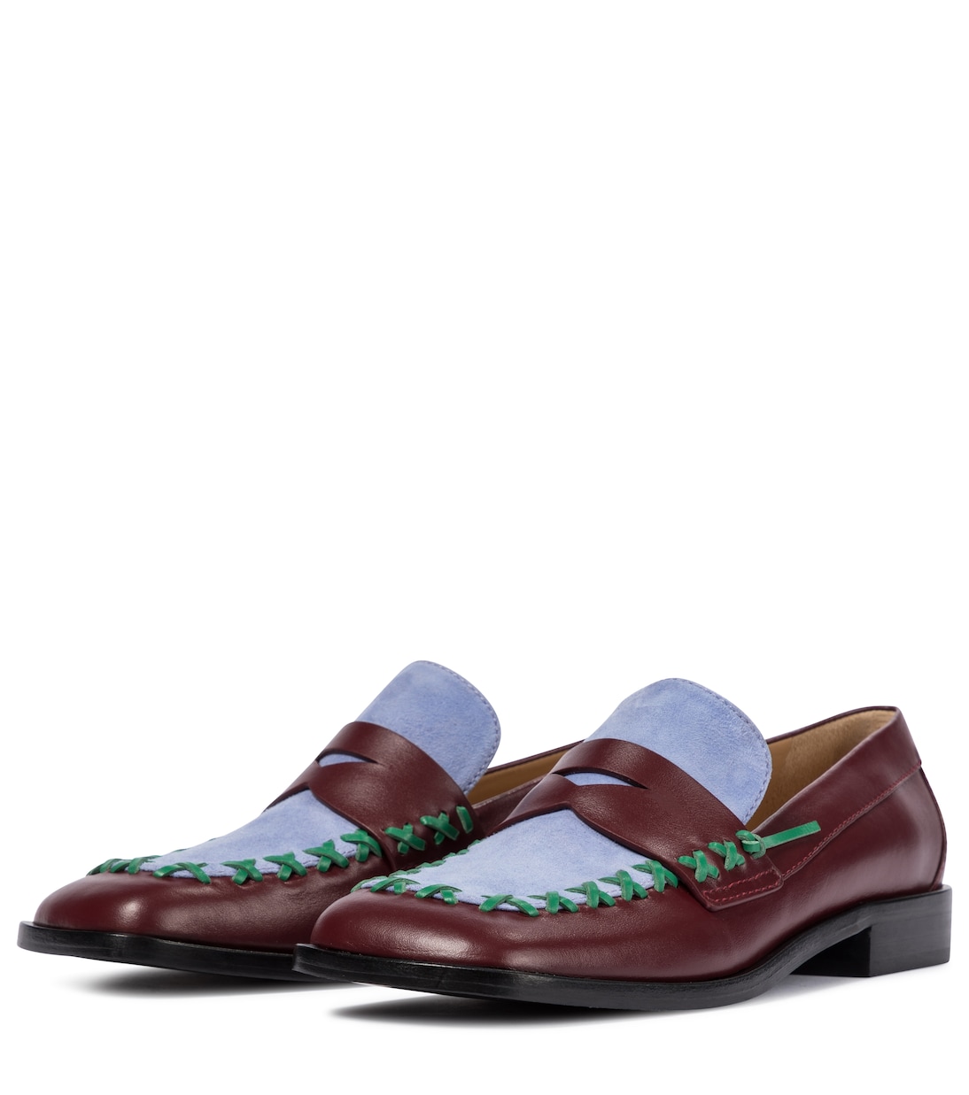 Stitch leather loafers | JW Anderson