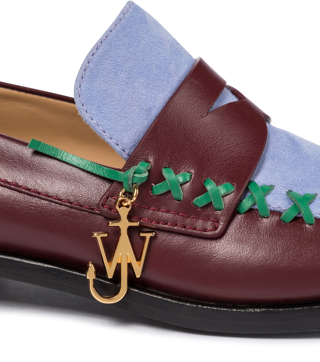 Stitch leather loafers | JW Anderson