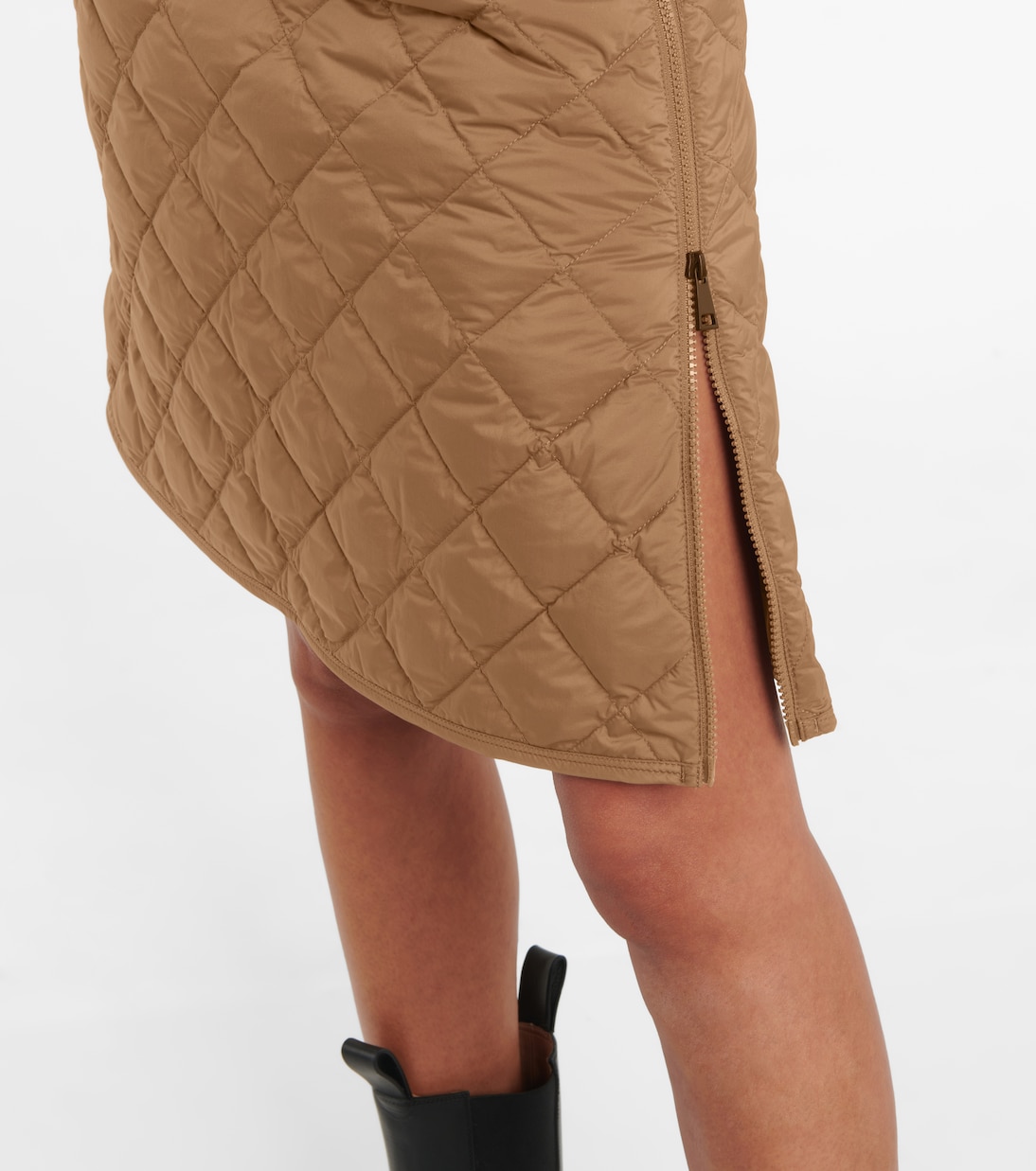 Quilted high-rise down skirt | Moncler