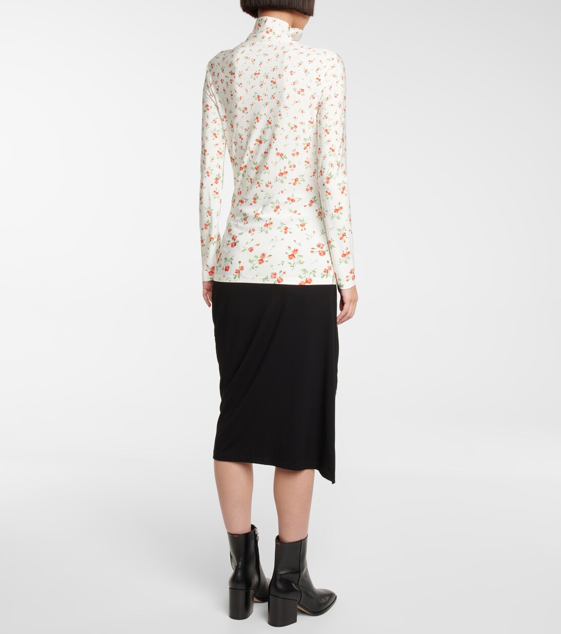 Bedrucktes Top aus Jersey | Rabanne