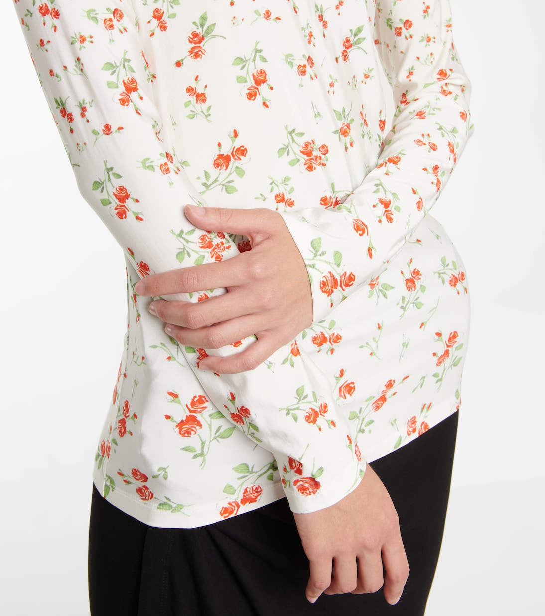 Bedrucktes Top aus Jersey | Rabanne