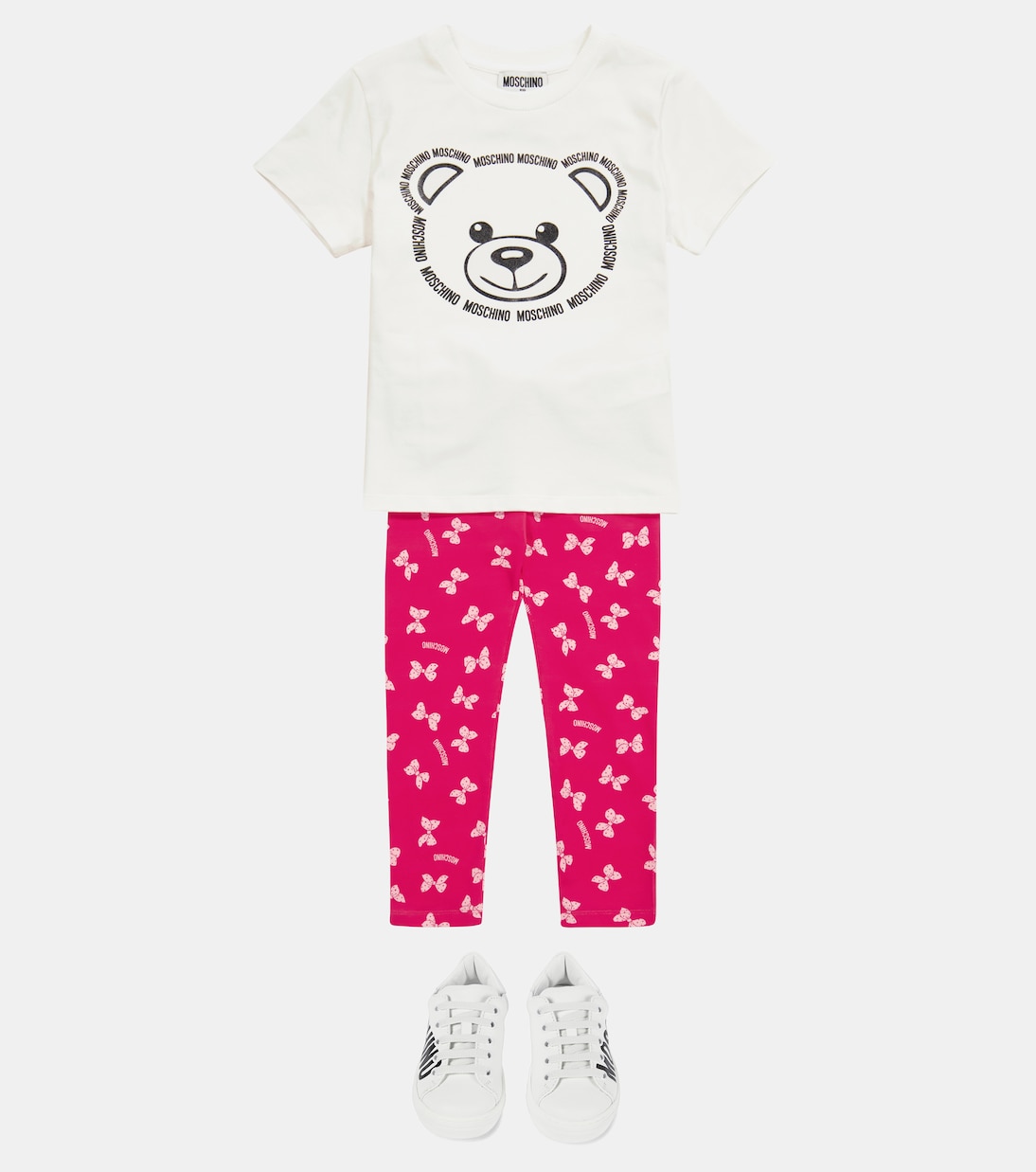 Sneakers aus Leder mit Logo | Moschino Kids