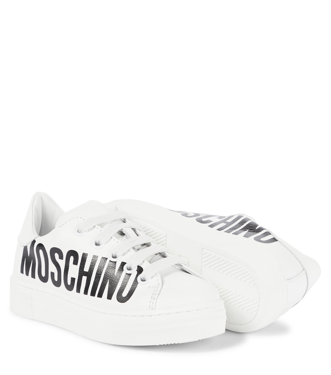 Sneakers aus Leder mit Logo | Moschino Kids