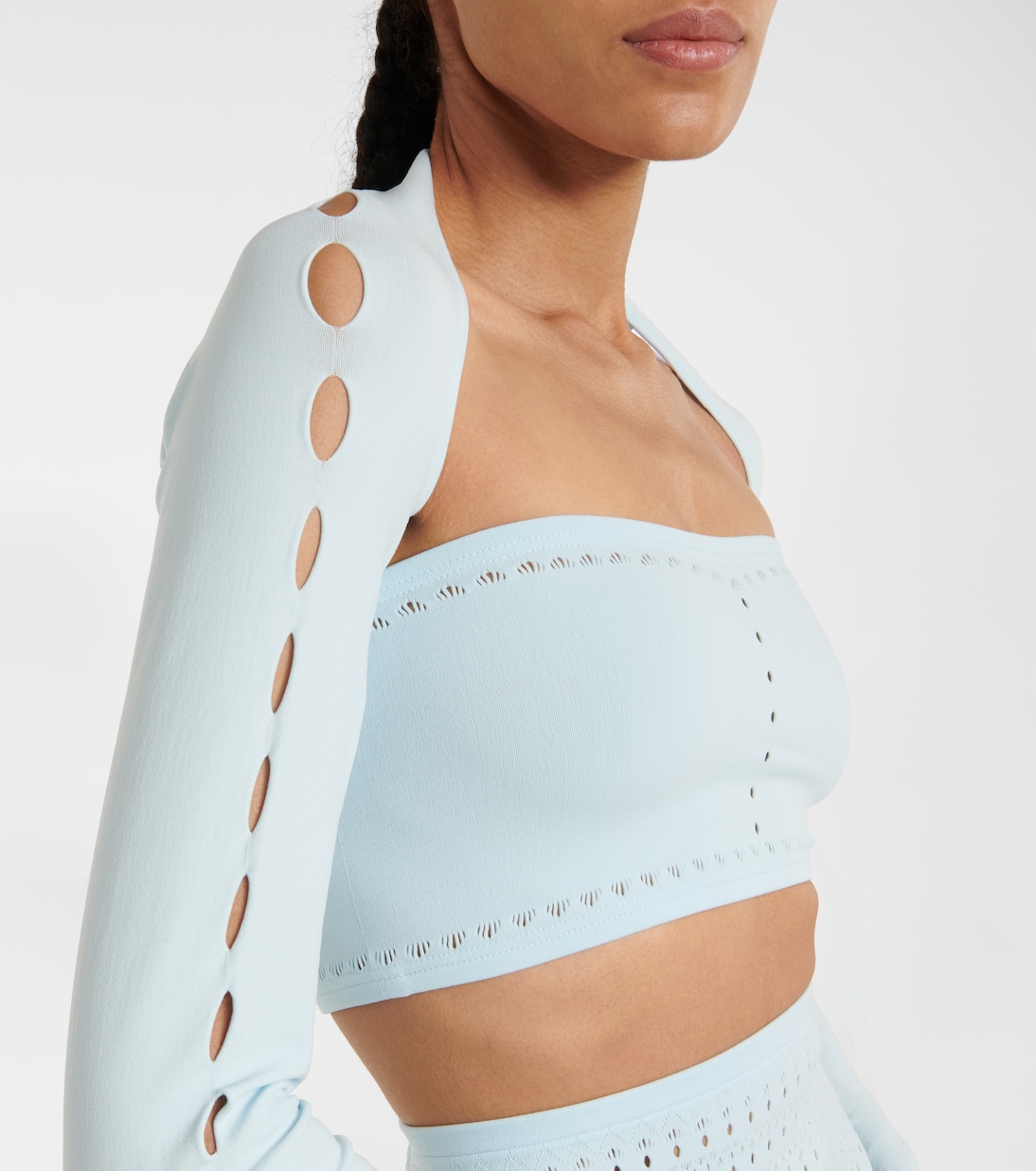 Bolero in tessuto tecnico con cut-out | Alaïa