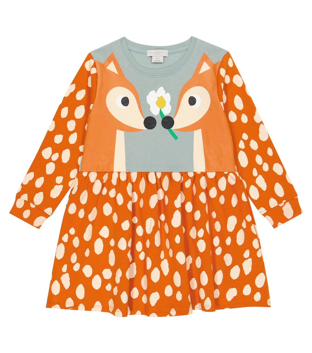 Abito in cotone con stampa | Stella McCartney Kids
