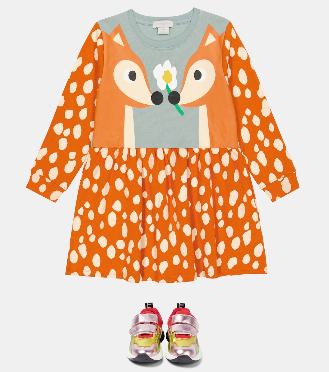 Abito in cotone con stampa | Stella McCartney Kids