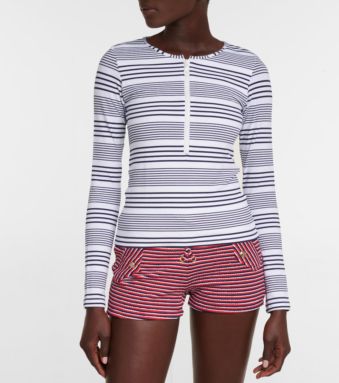 Cali striped rashguard | Melissa Odabash