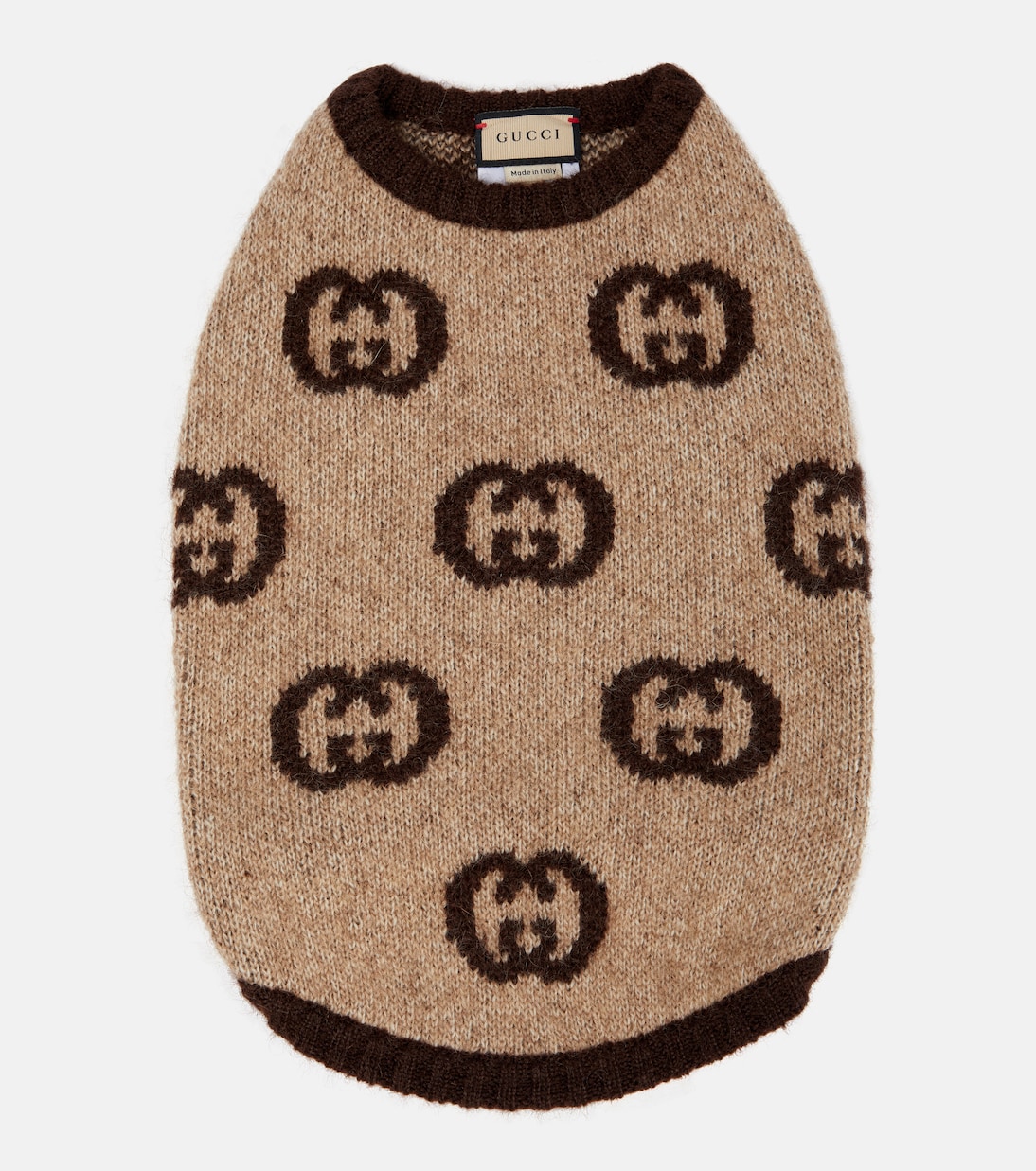 Interlocking G mohair-blend dog sweater | Gucci