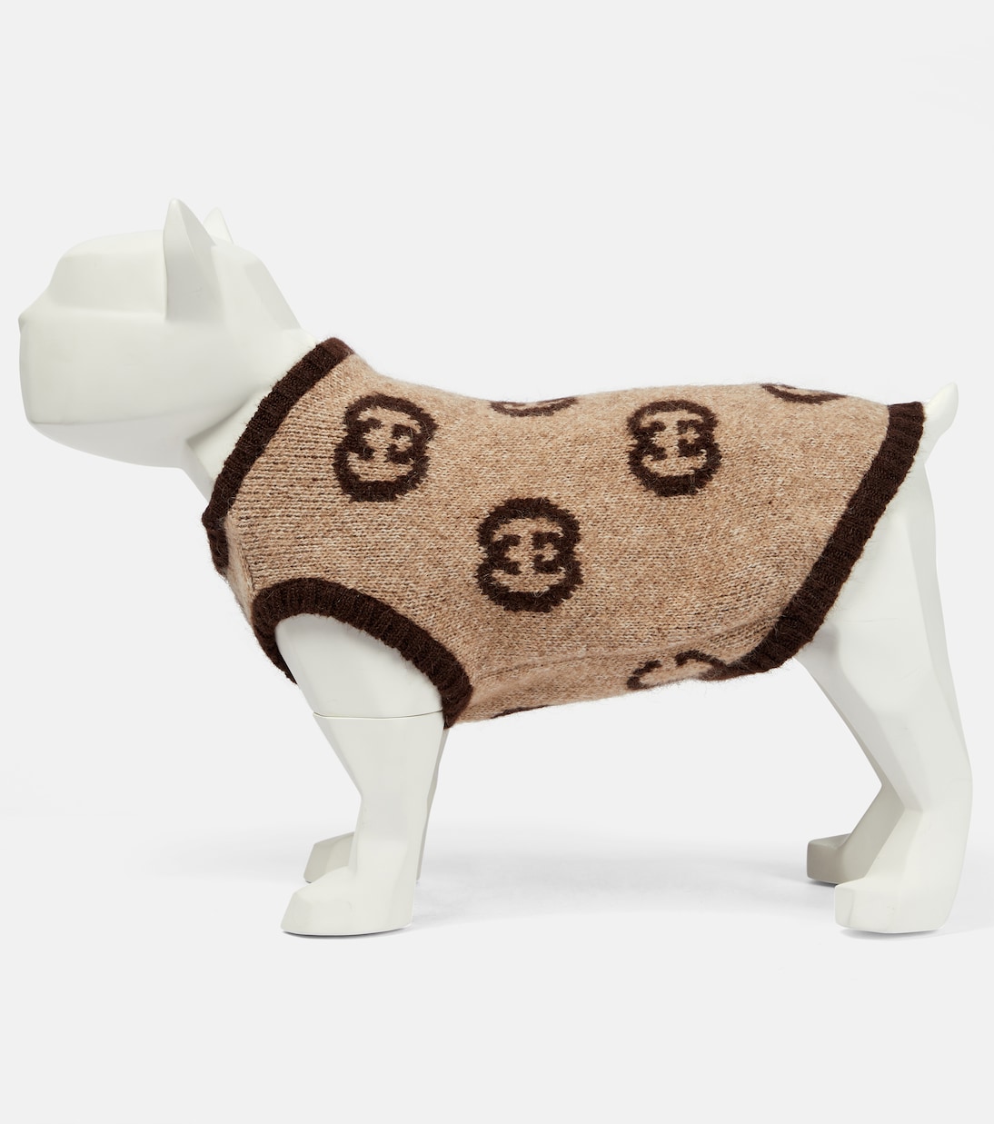 Interlocking G mohair-blend dog sweater | Gucci