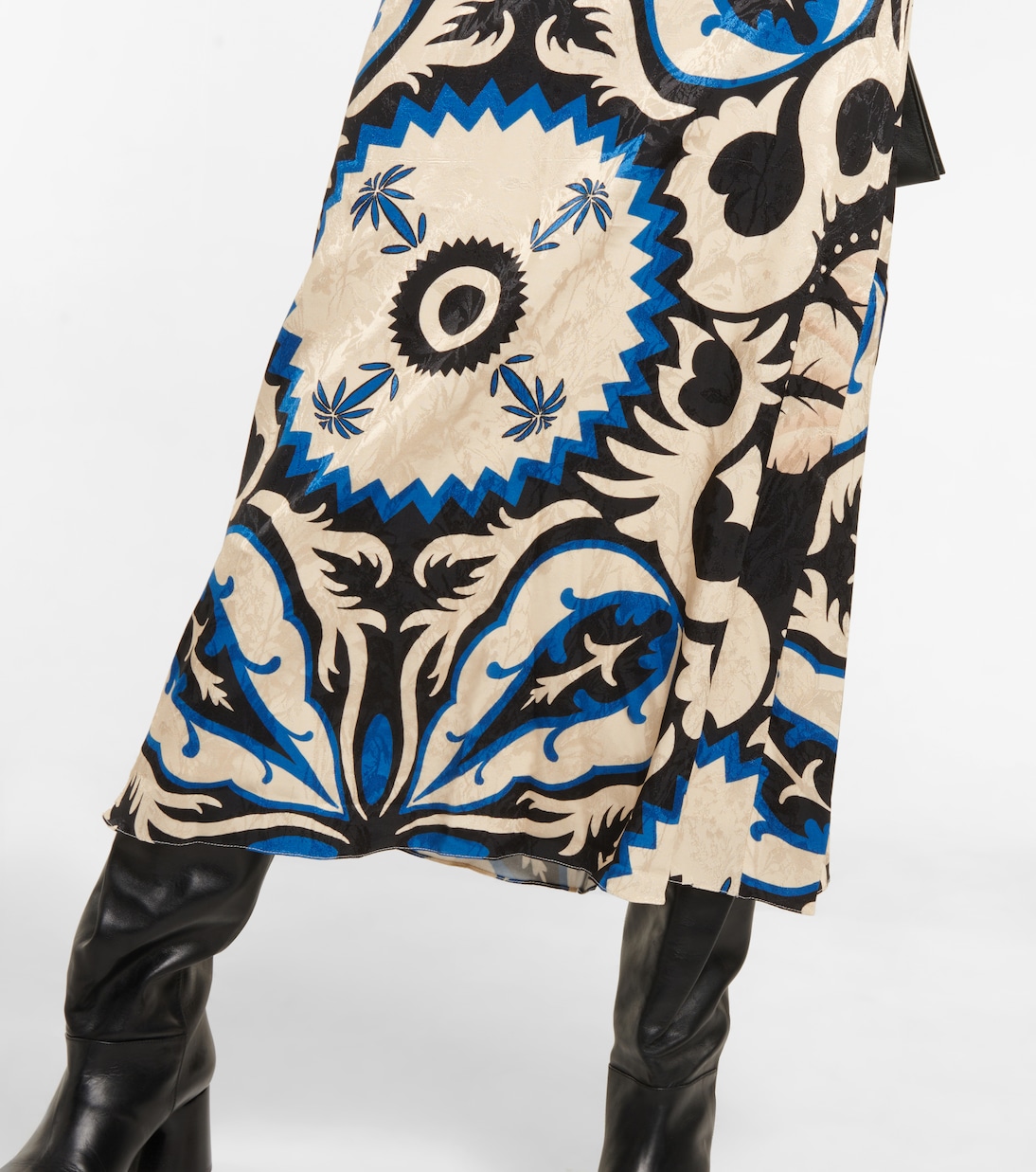 Blurred Reality jacquard midi dress | Johanna Ortiz