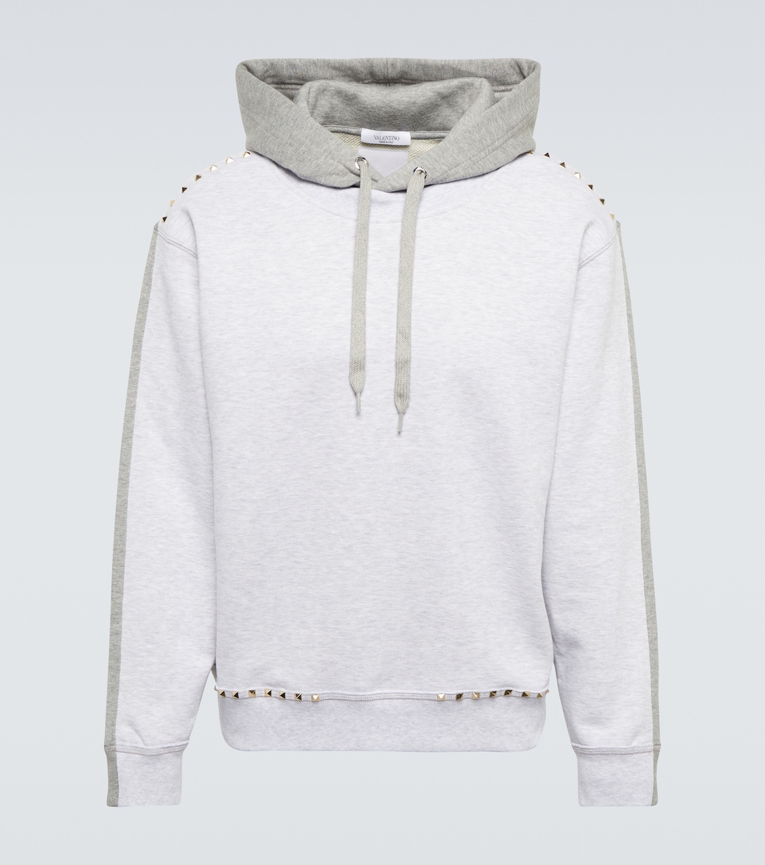 Rockstud cotton jersey hoodie | Valentino