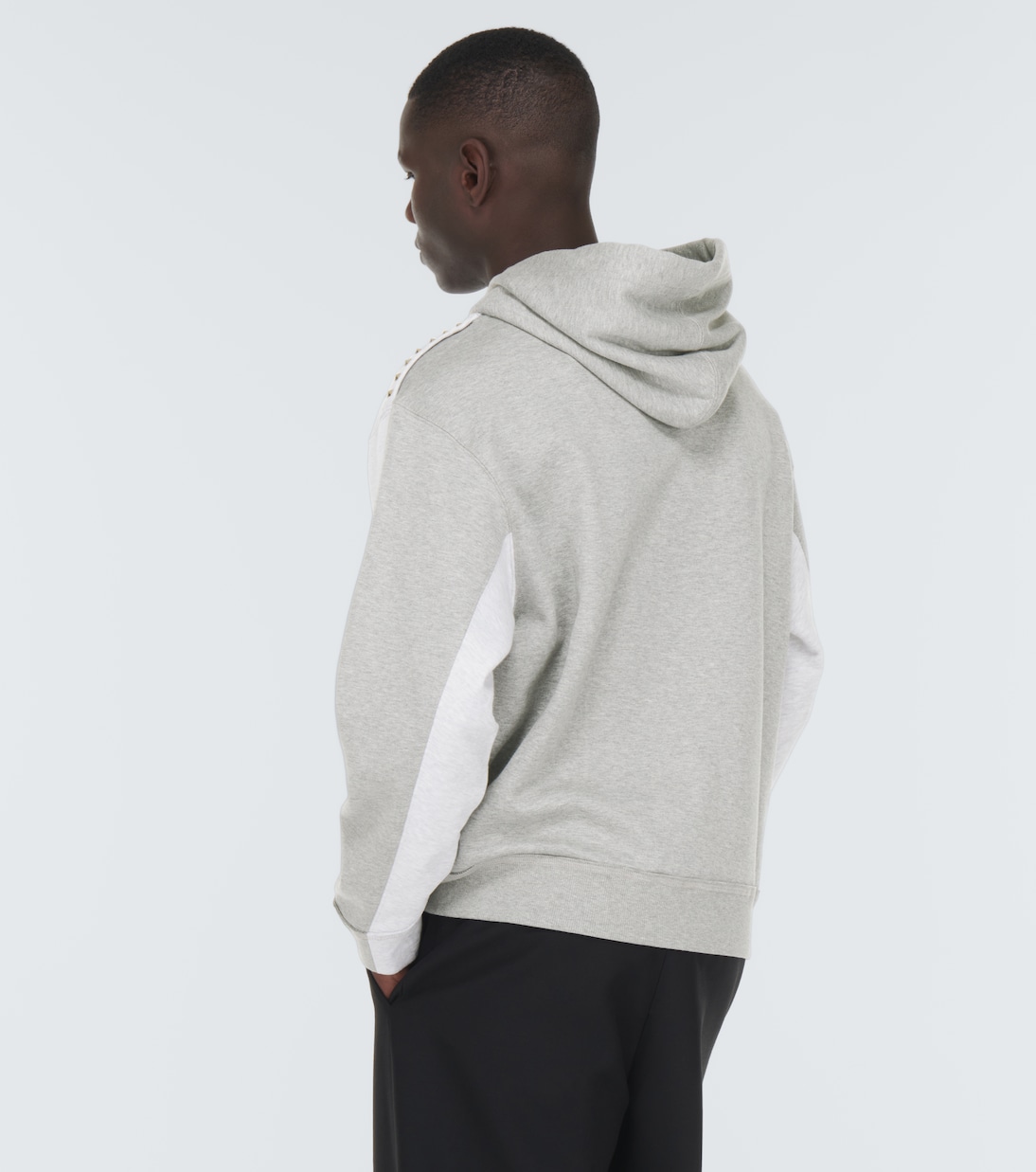 Rockstud cotton jersey hoodie | Valentino