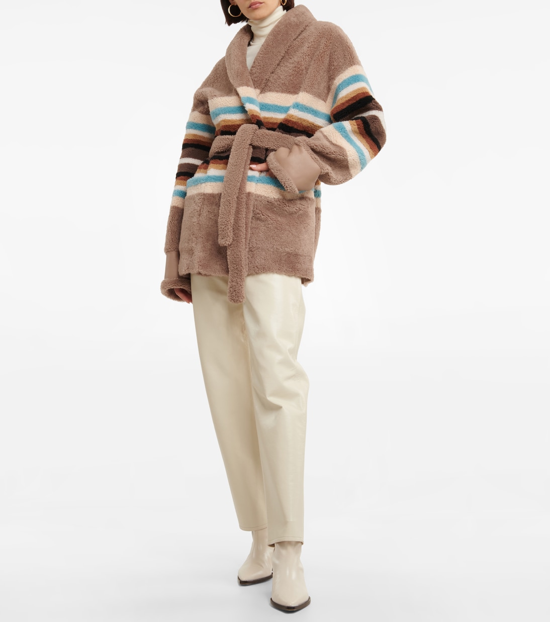 Shearling cardigan | Blancha