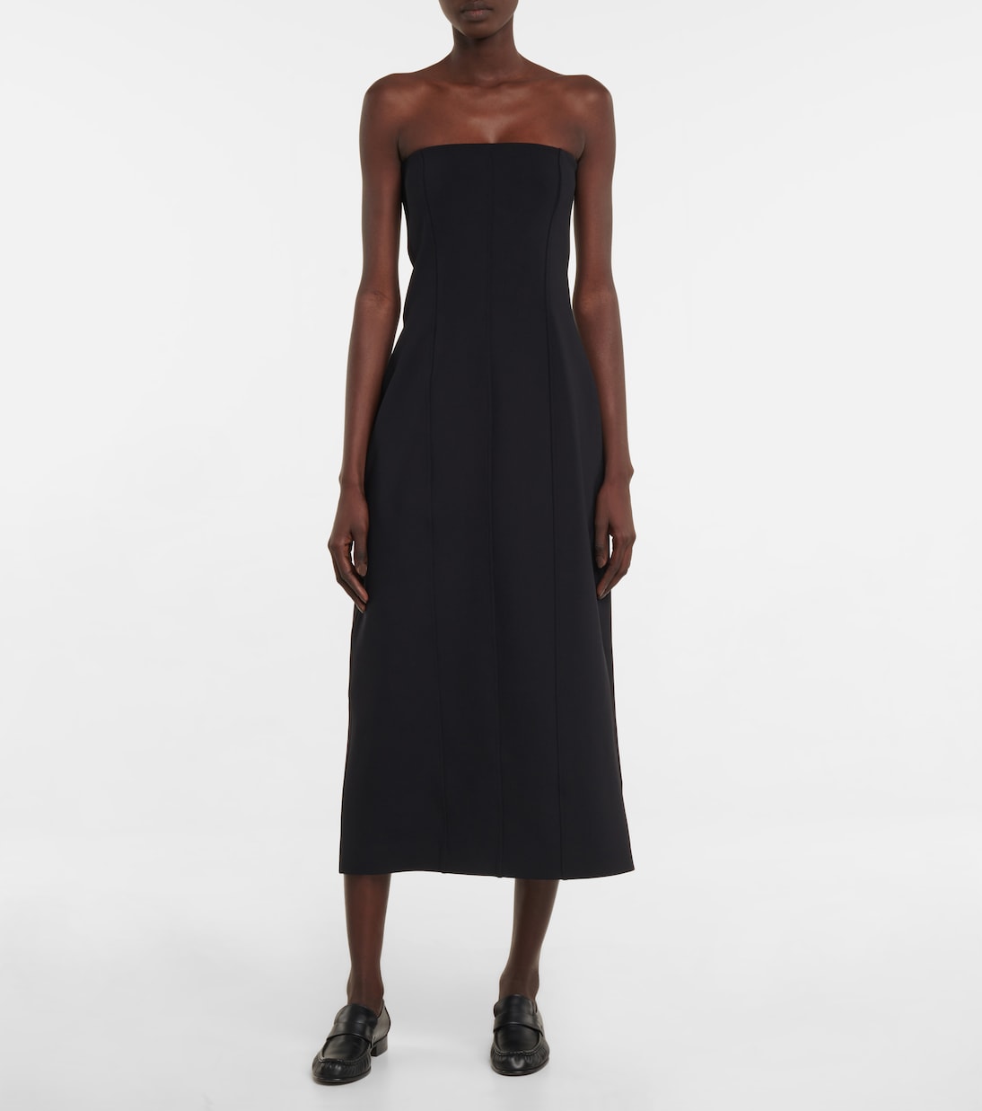 Strapless midi dress | The Row