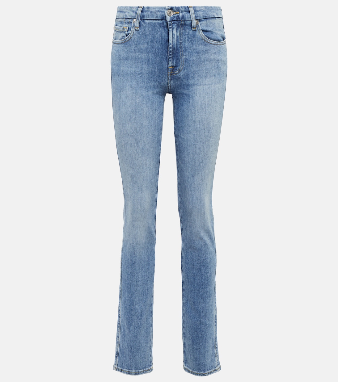 Kimmie mid-rise slim-leg jeans | 7 For All Mankind