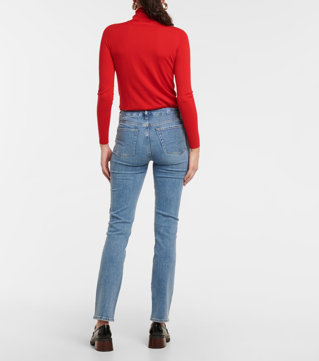 Kimmie mid-rise slim-leg jeans | 7 For All Mankind
