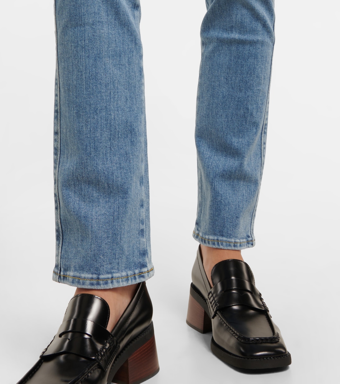 Kimmie mid-rise slim-leg jeans | 7 For All Mankind