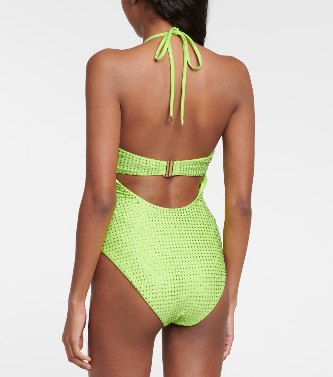 Embellished cut-out swimsuit | Self-Portrait