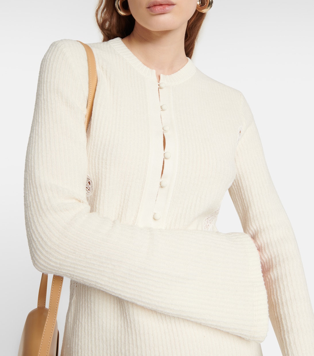 Miniabito in maglia di lana a coste | Chloé