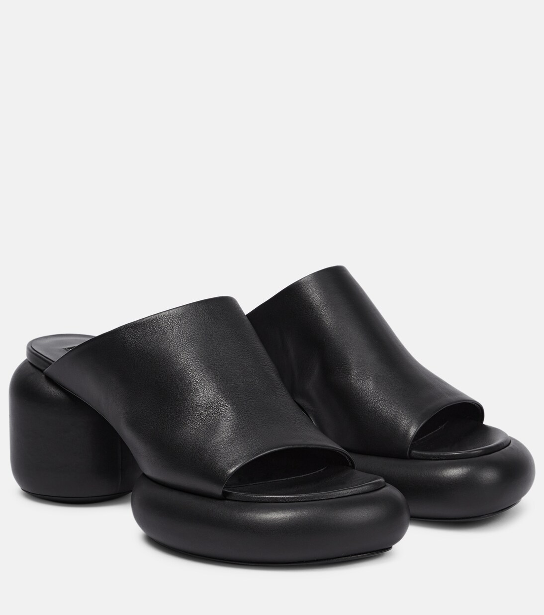 Mules à plateau en cuir | Jil Sander