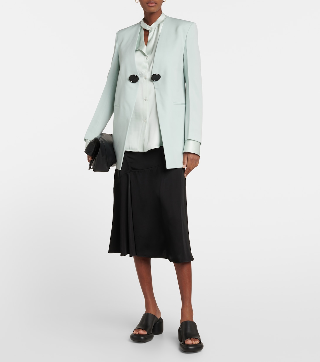 Mules à plateau en cuir | Jil Sander