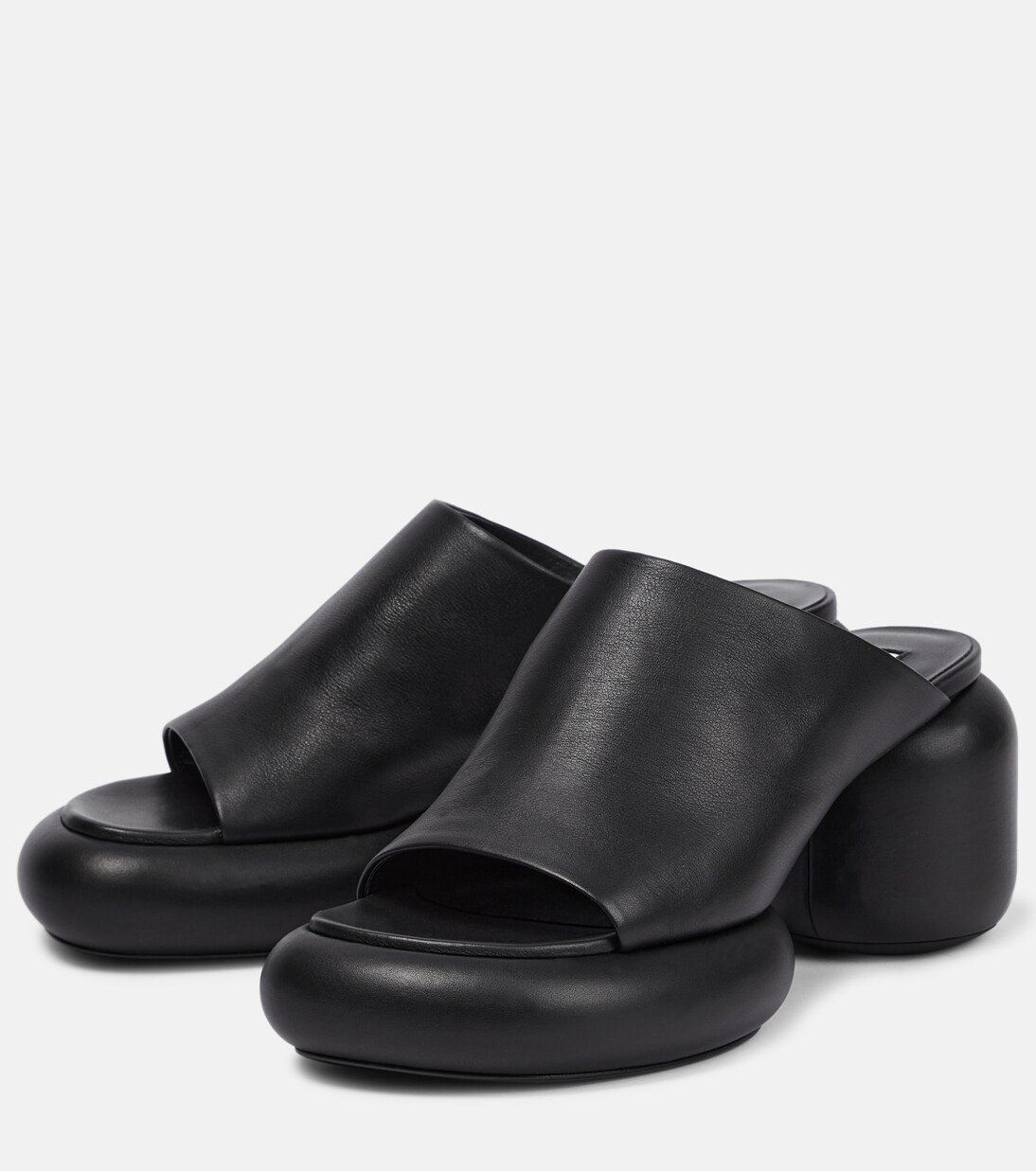 Mules à plateau en cuir | Jil Sander