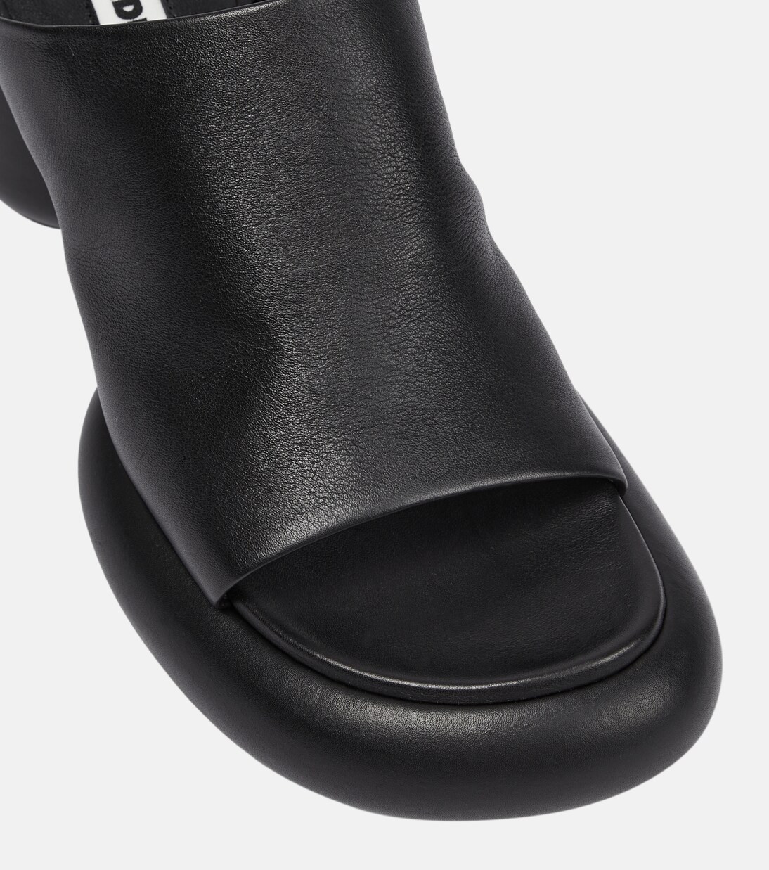 Mules à plateau en cuir | Jil Sander