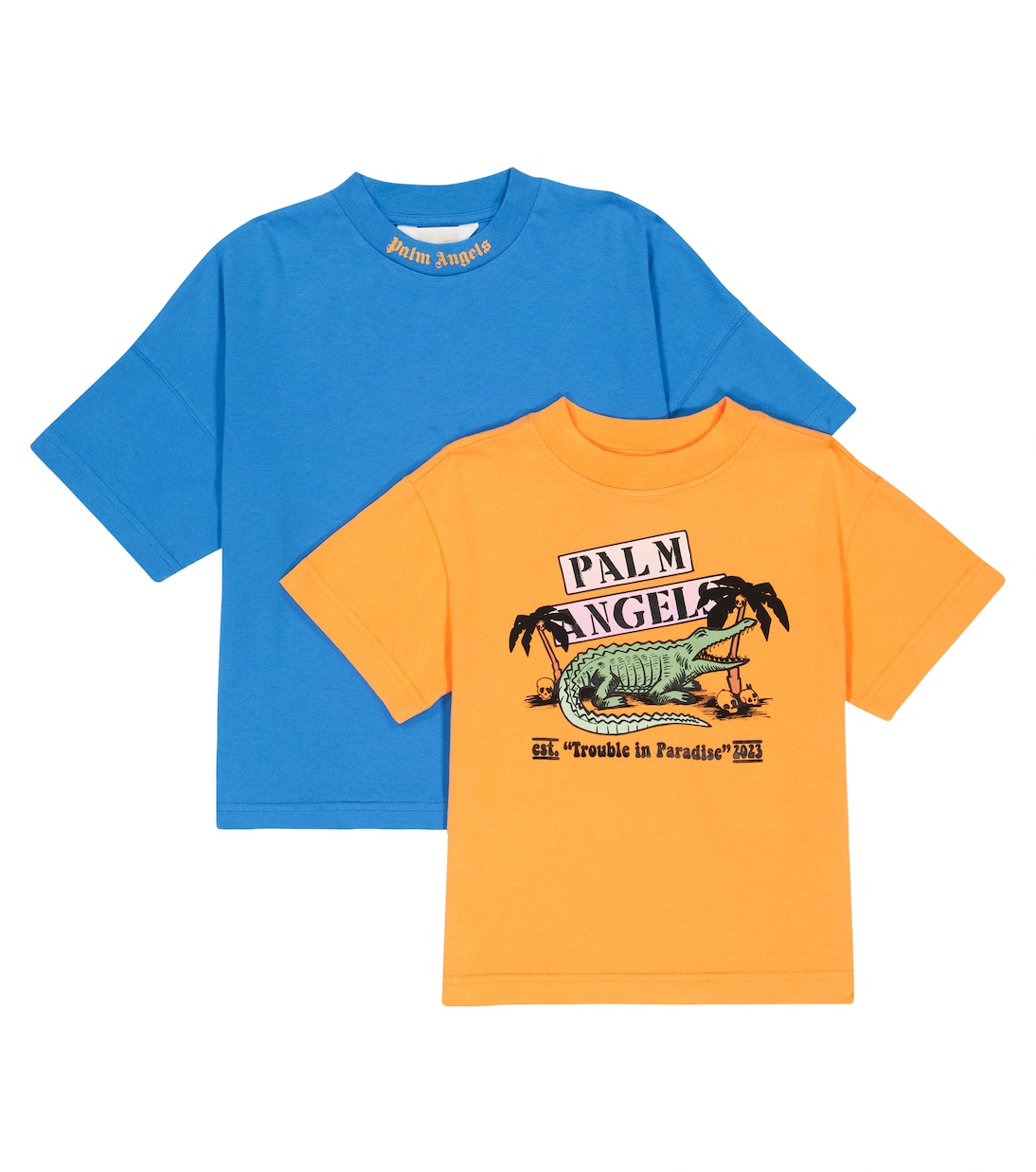 Set of two cotton T-shirts | Palm Angels Kids