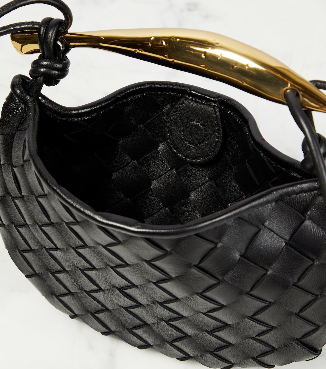Sac Sardine Baby Intrecciato en cuir | Bottega Veneta