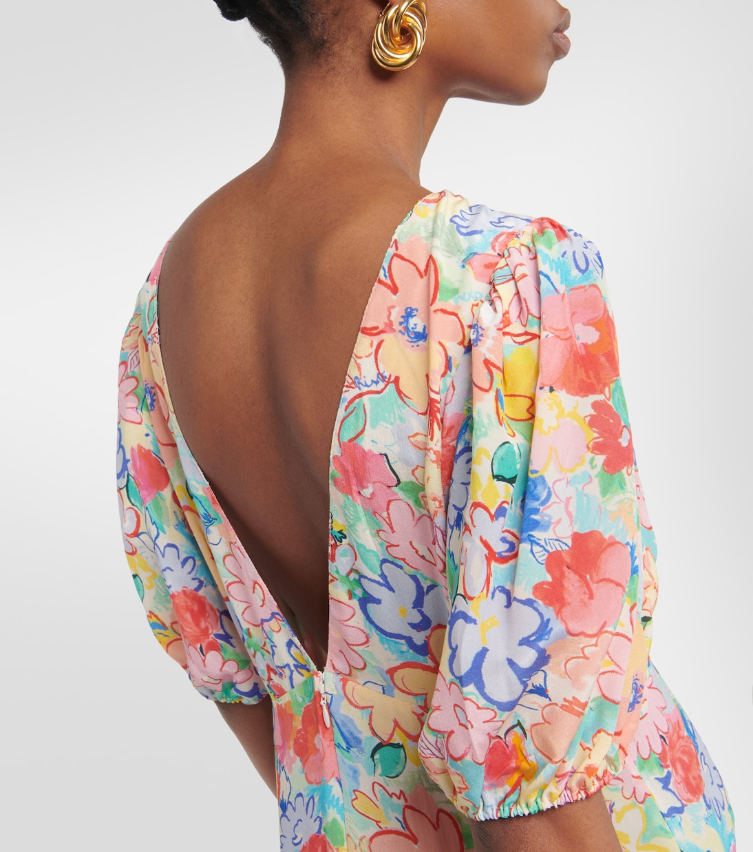 Vestido largo Shireen floral | Rixo