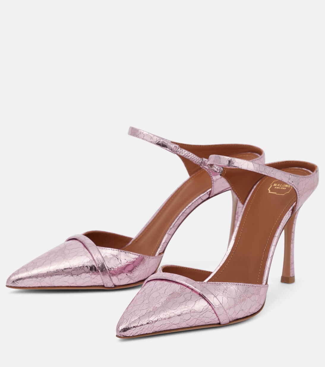 Mules Uma 90 en cuir embossé | Malone Souliers