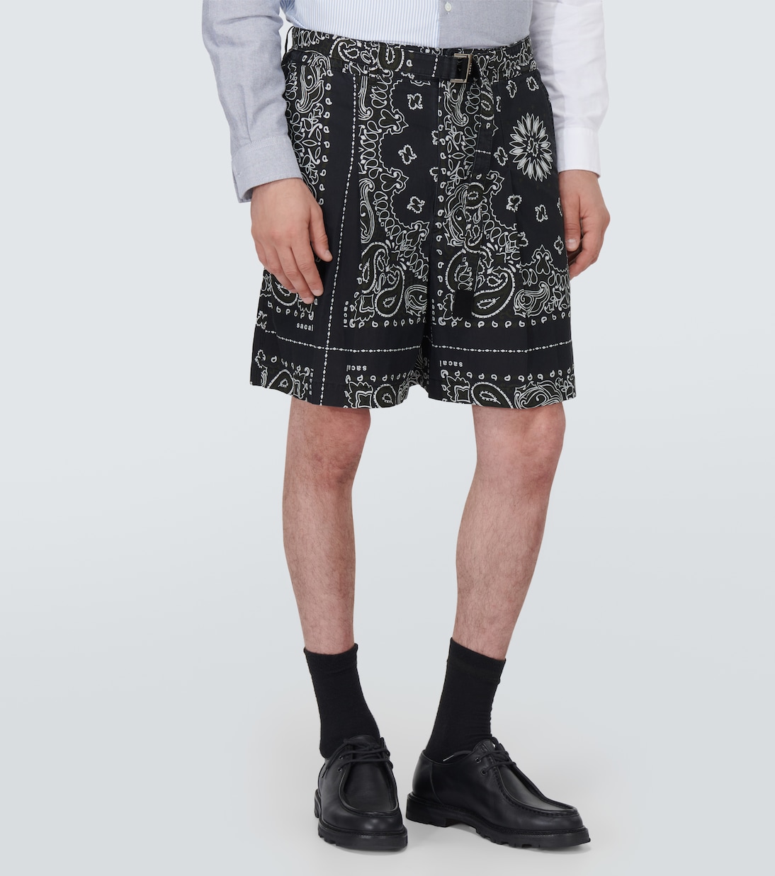 Shorts Bandana de popelín de algodón | Sacai