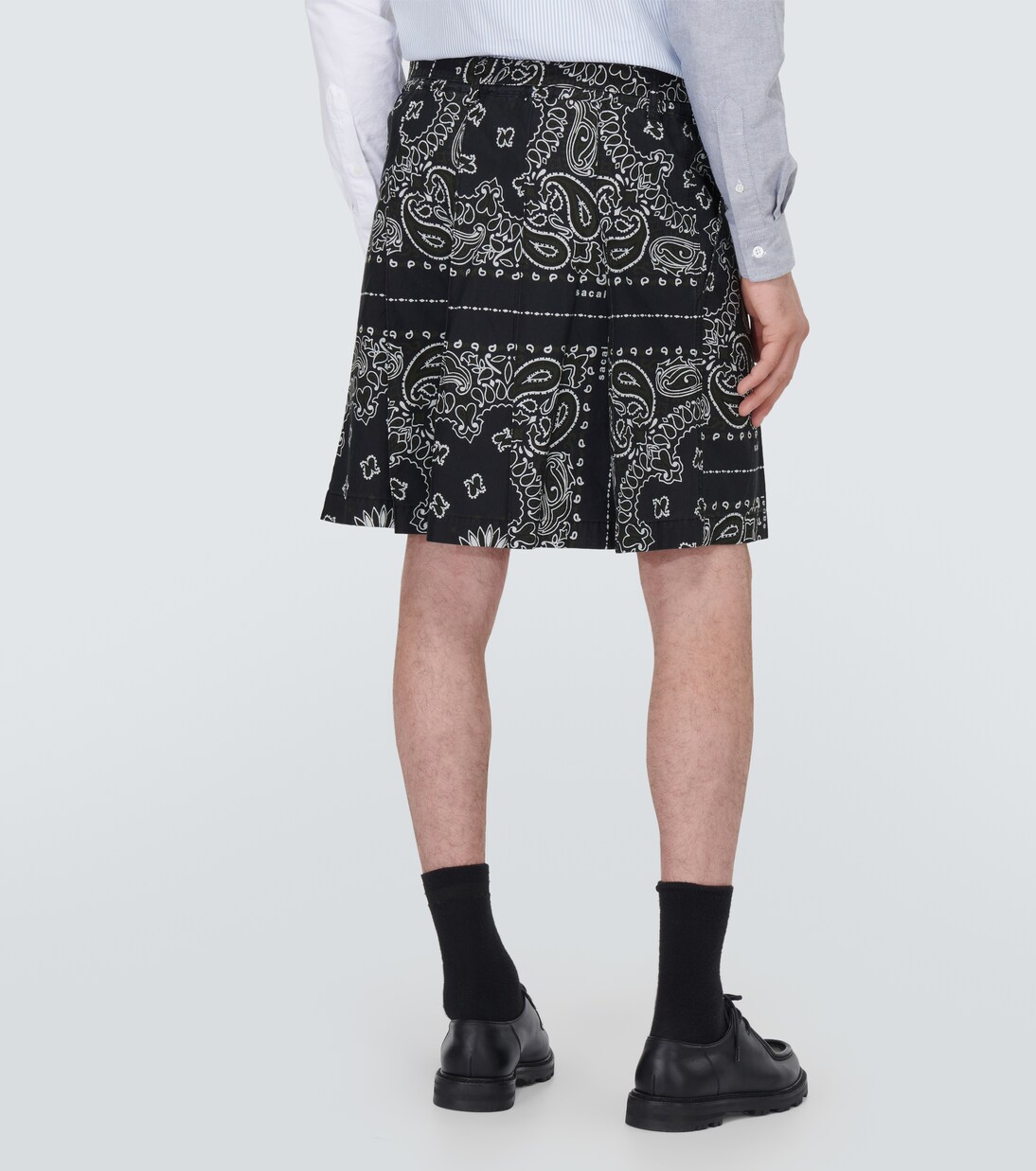 Shorts Bandana de popelín de algodón | Sacai