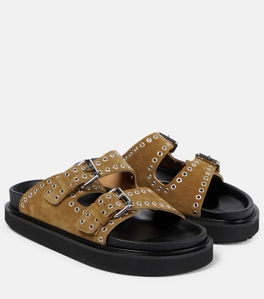 Sandalen Lennya aus Veloursleder in Braun Isabel Marant Mytheresa