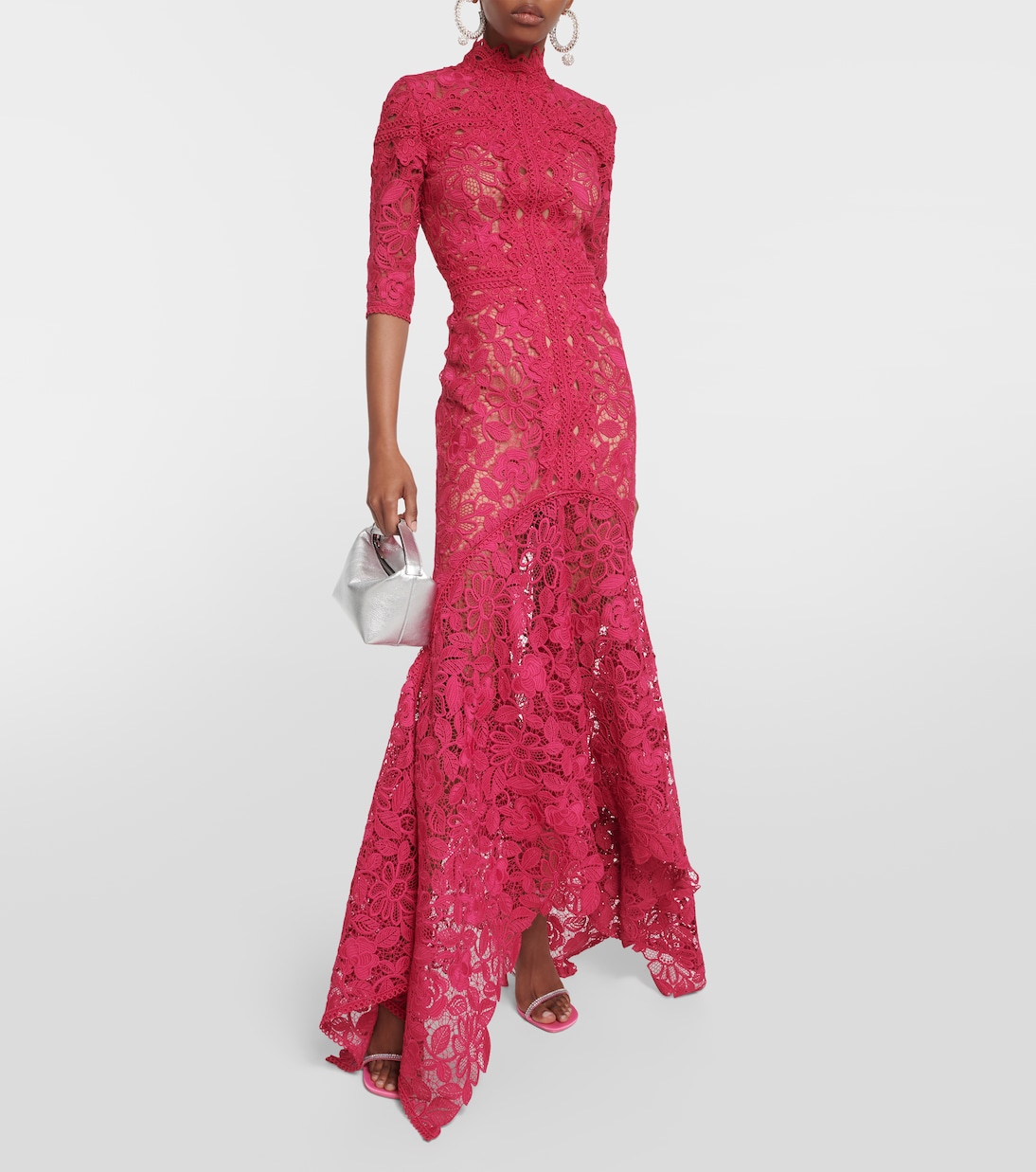 Kalissa guipure lace gown | Costarellos