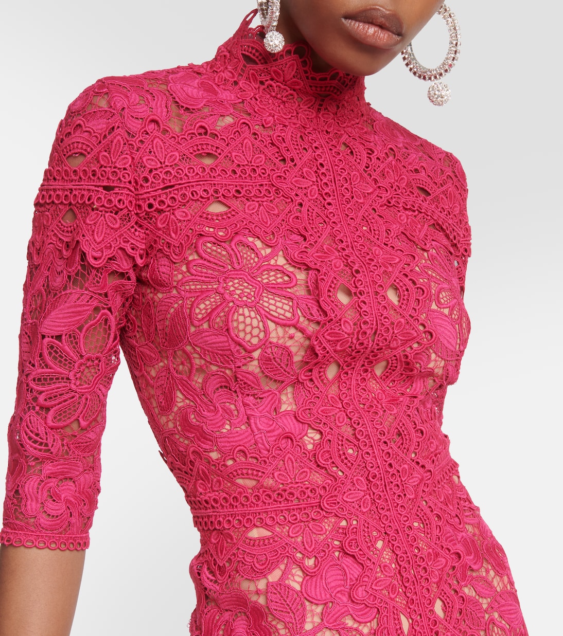Kalissa guipure lace gown | Costarellos
